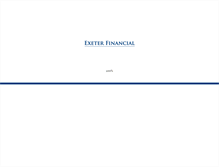 Tablet Screenshot of exeterfinancial.com